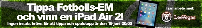 Tippa fotbolls-EM och vinn en iPad Air 2!