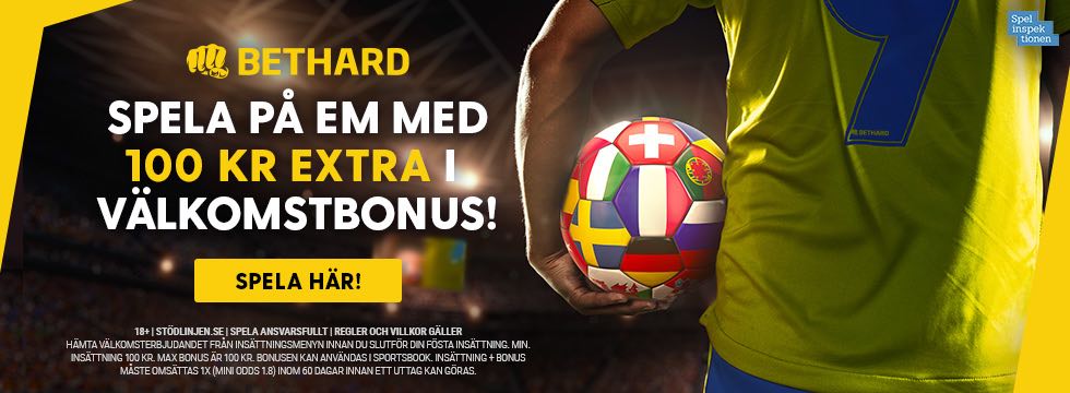 Sverige - Ukraina uppsnack i fotbolls-EM 2021 - startelva & odds